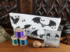 Gothic Bats Cosmetic Bag Pencil Case © Nicola L Robinson | Teeth and Claws